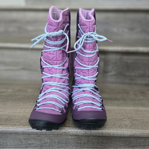 Columbia Loveland purple suede snow boots winter boots girls  size 6 - Picture 2 of 8